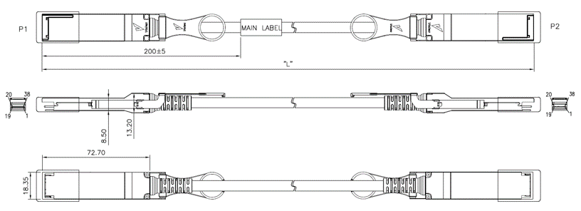 QSFP112 Passive DAC Cable Image